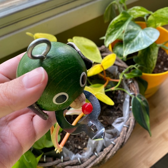 MCM wooden / leather bottle opener bar cart accessories - Picture 6 of 6